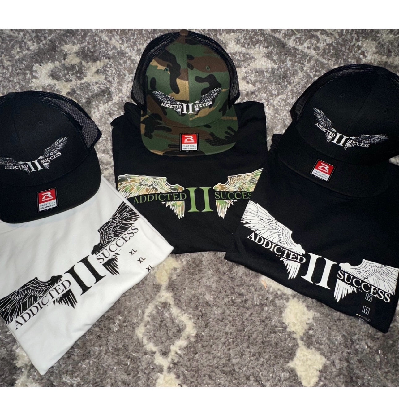 Black Embroidery SnapBack