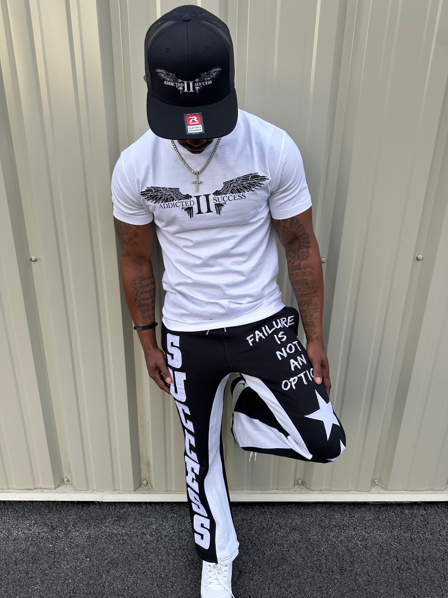 "Failure Is Not An Option" Embroidery Sweatpants
