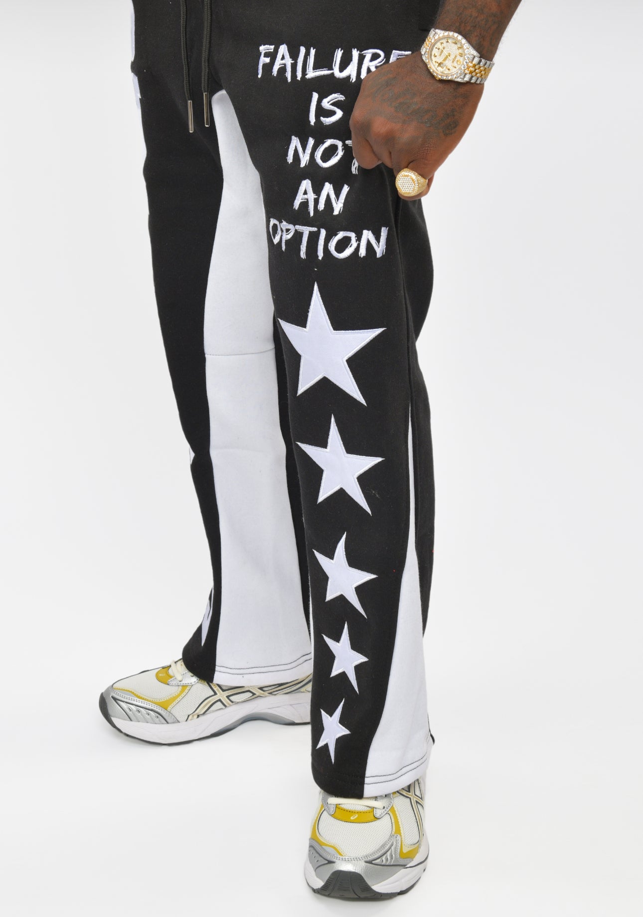 "Failure Is Not An Option" Embroidery Sweatpants