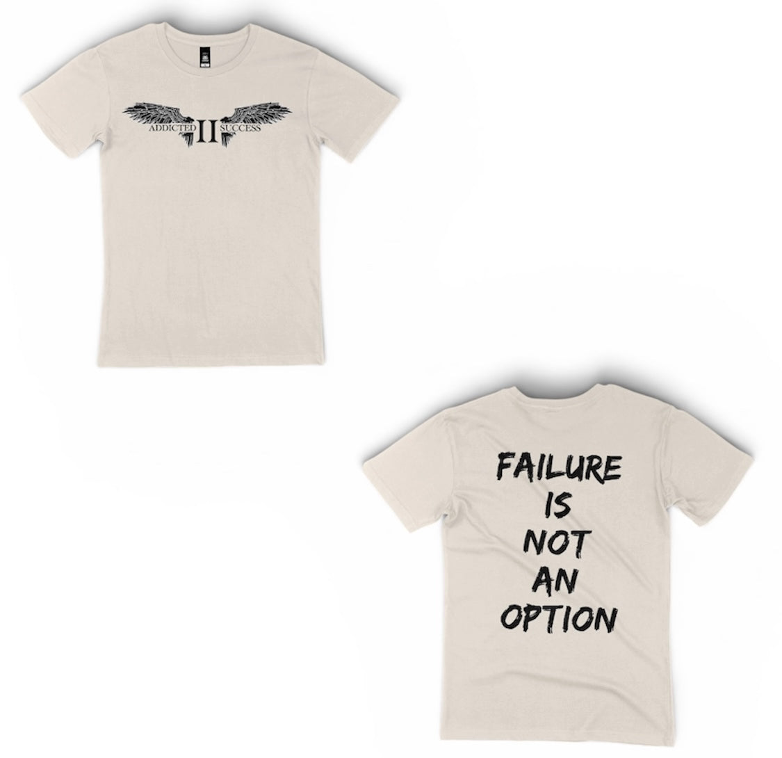 Tan T-Shirt (Failure is not an Option tee)