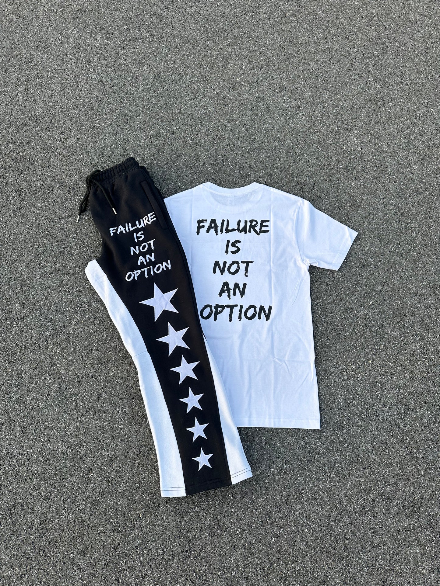 "Failure Is Not An Option" Embroidery Sweatpants