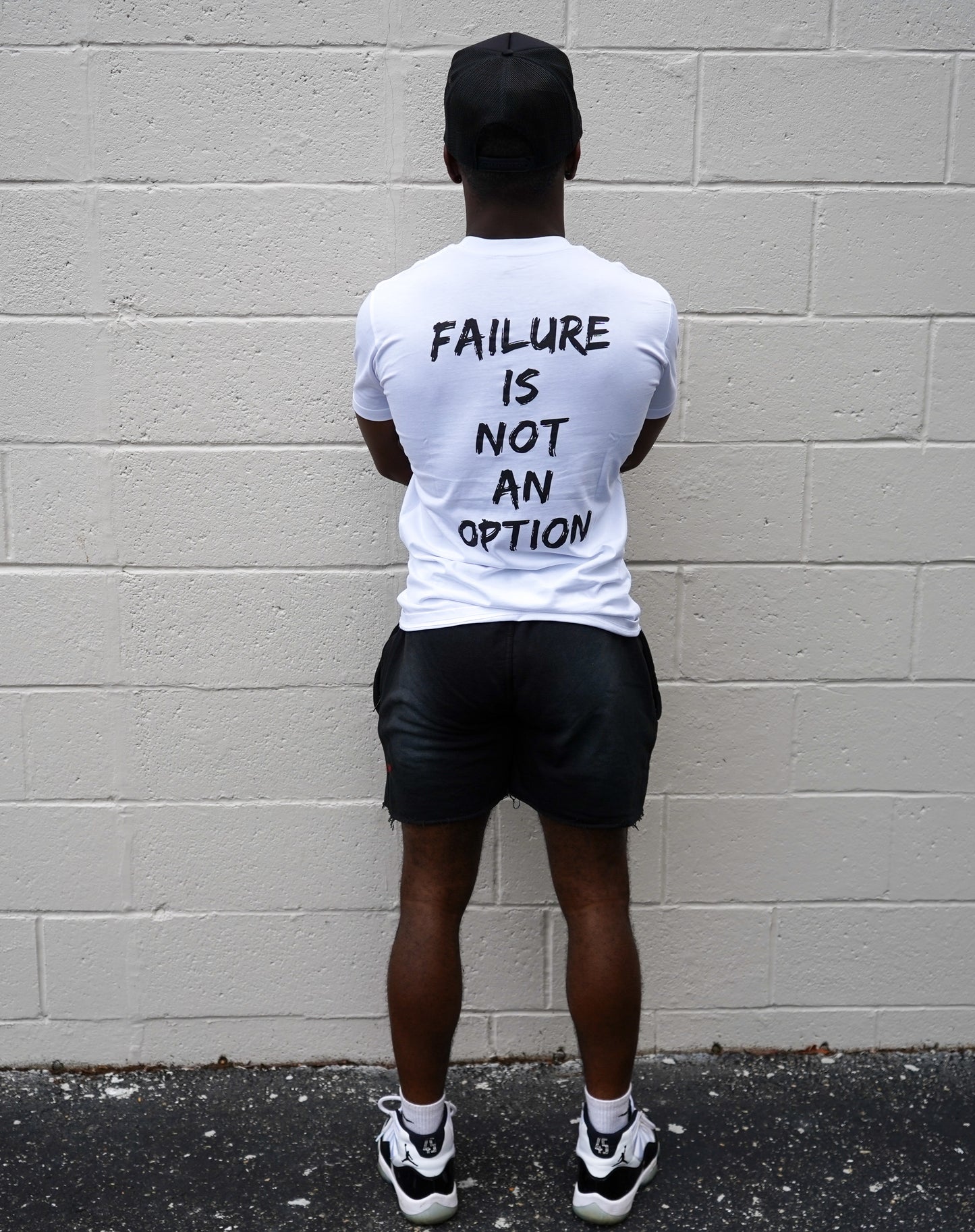 White /Black logo (Failure is not an Option tee)