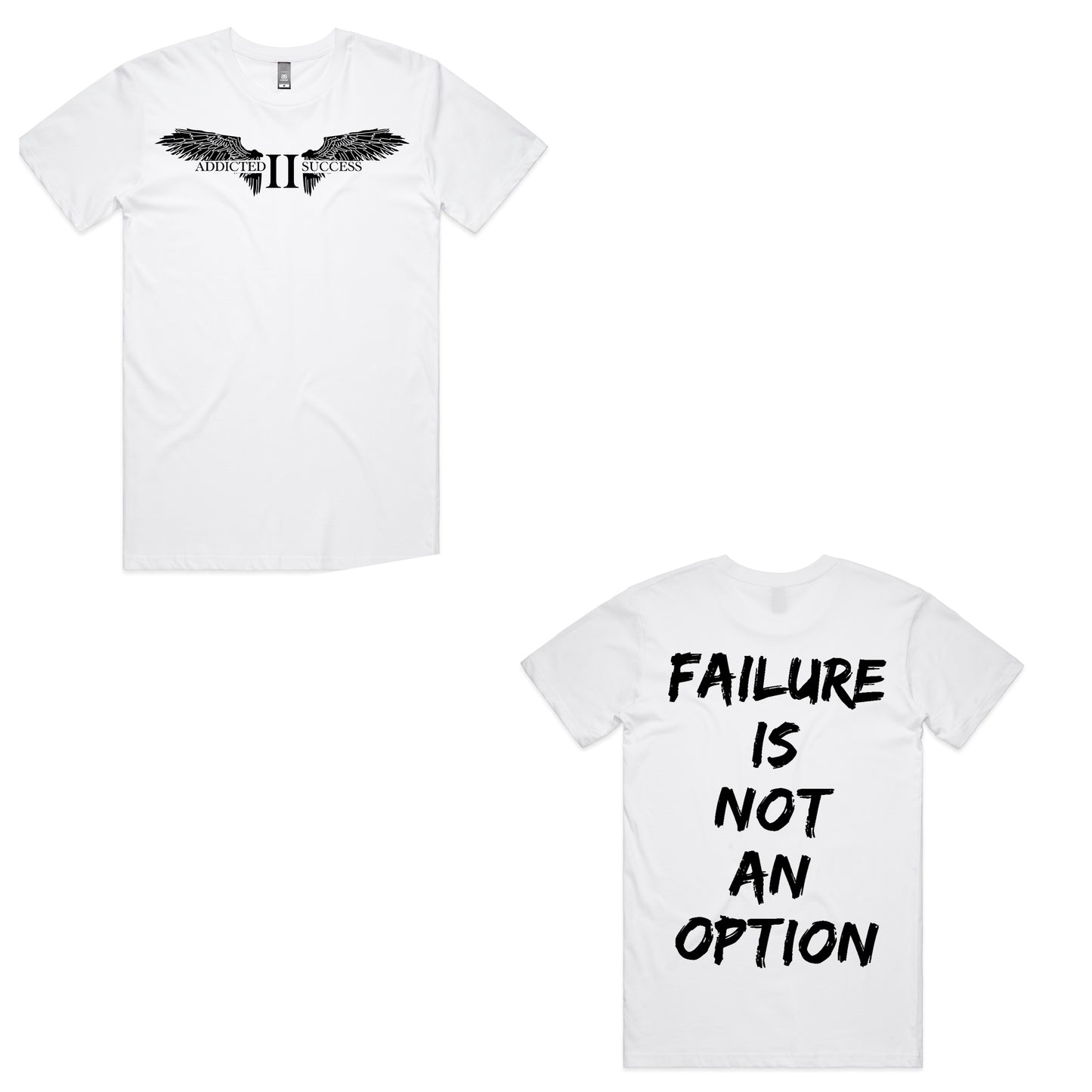 White /Black logo (Failure is not an Option tee)