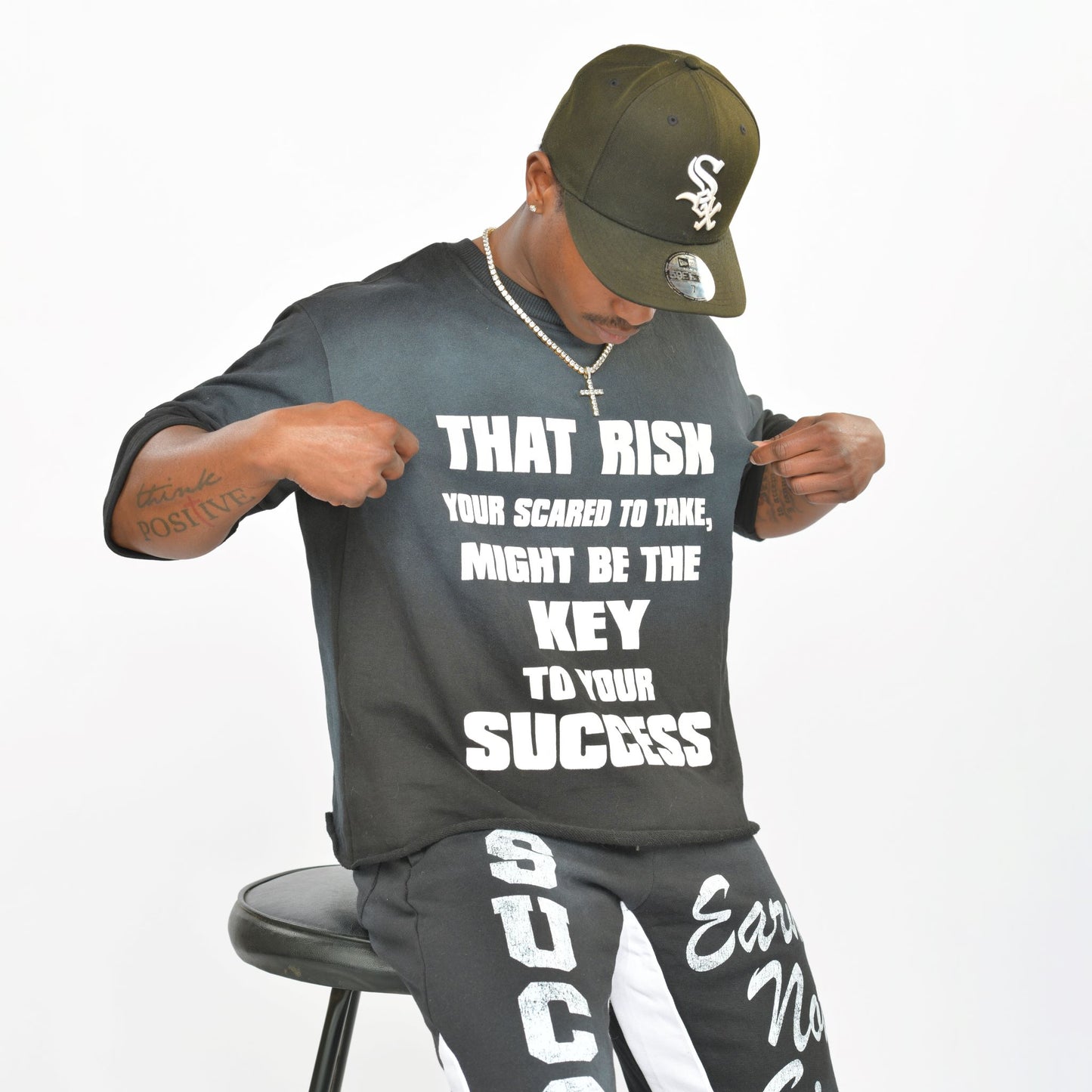 Black "That Risk Tee"