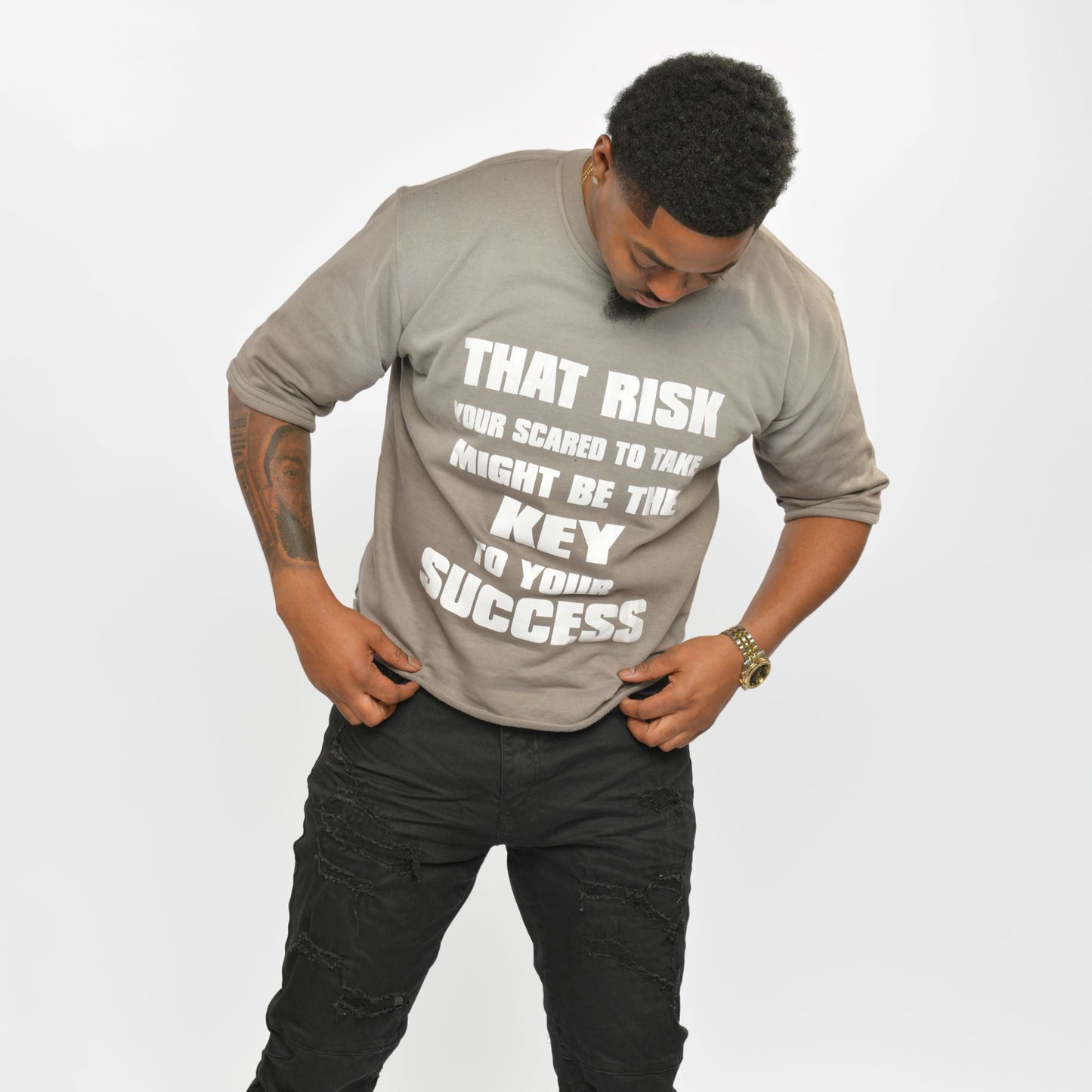 Gray "That Risk Tee"