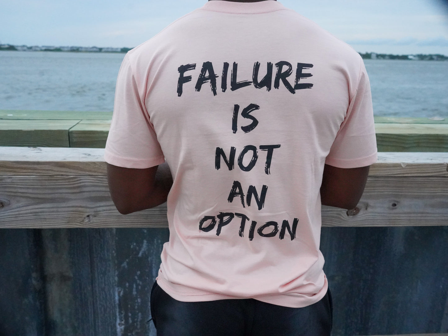Desert-Pink and Black (Failure is not an Option tee)