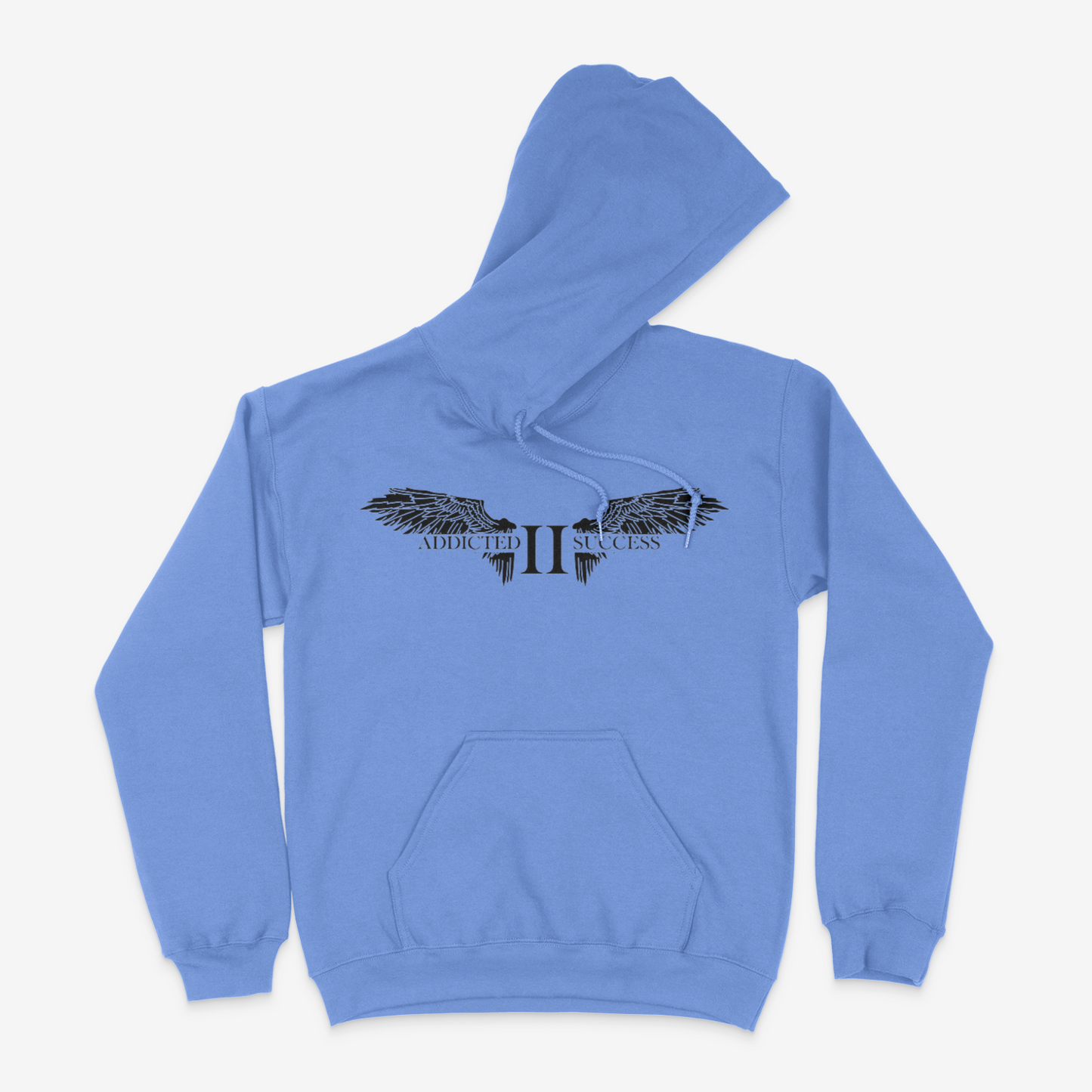 Carolina Blue/Black Logo Hoodie