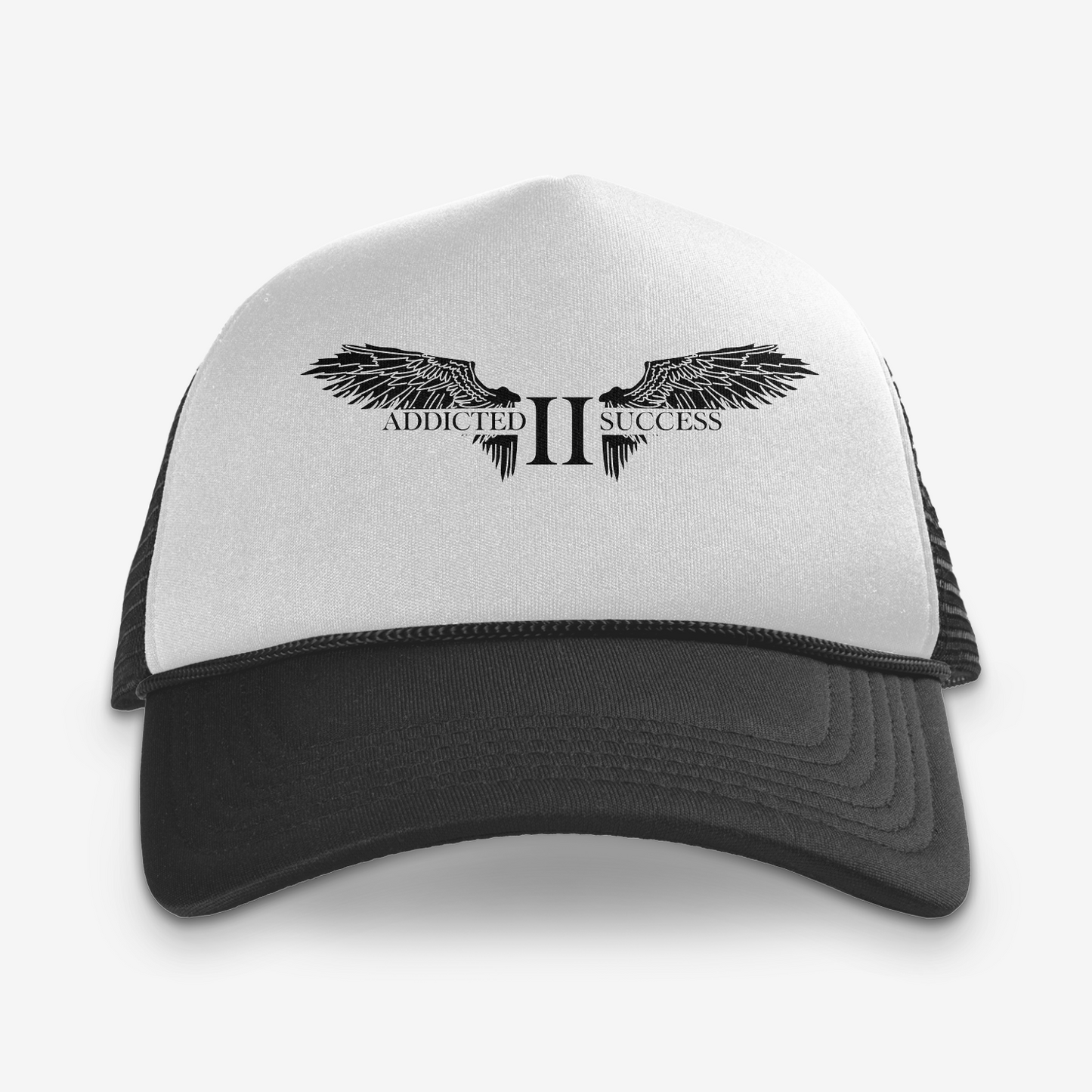 White/Black Mesh Trucker Hat