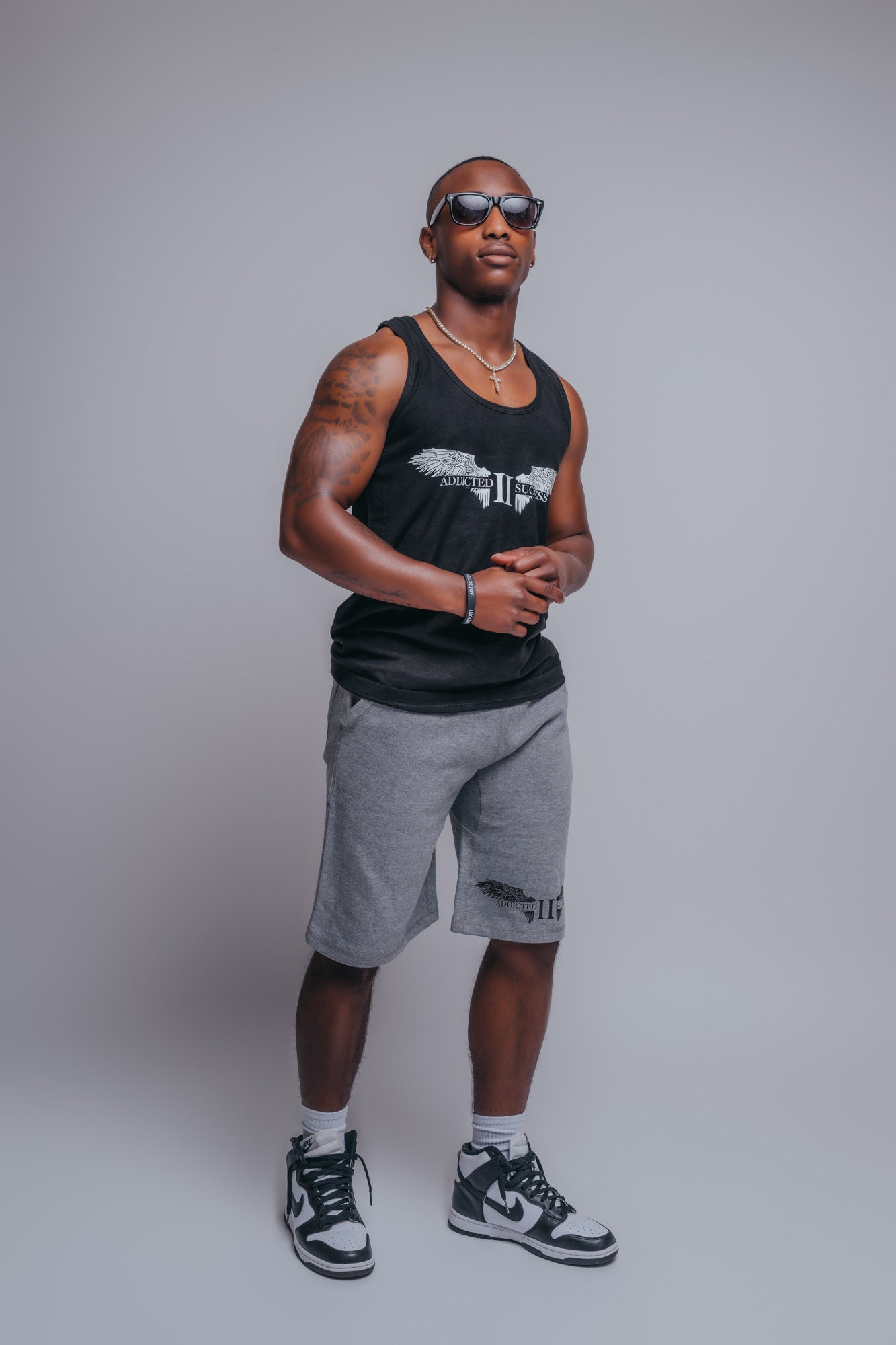 Classic- Mens Dark Gray Cotton Fleece Shorts