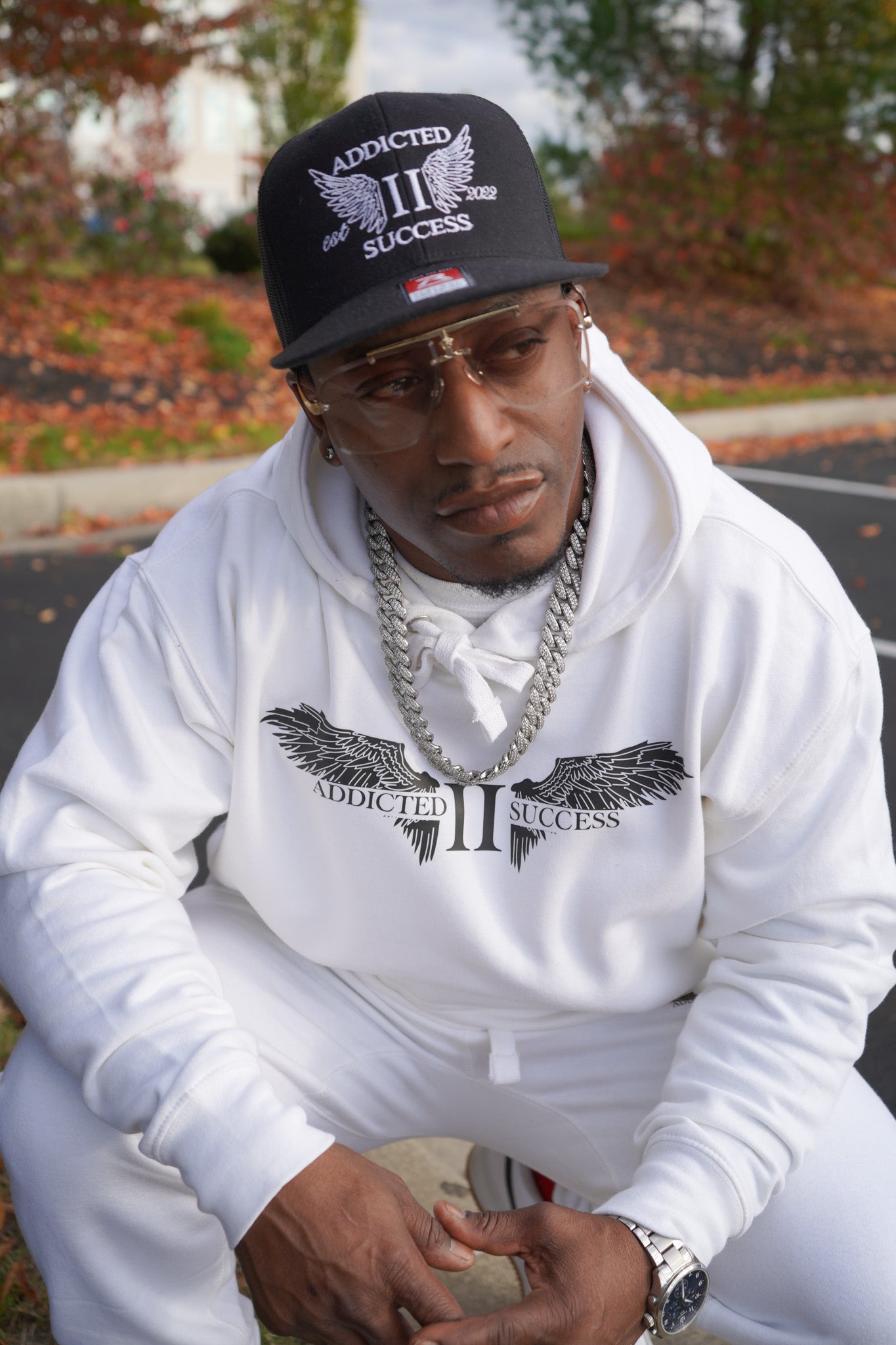 White and Black Sweatsuit (Unisex)