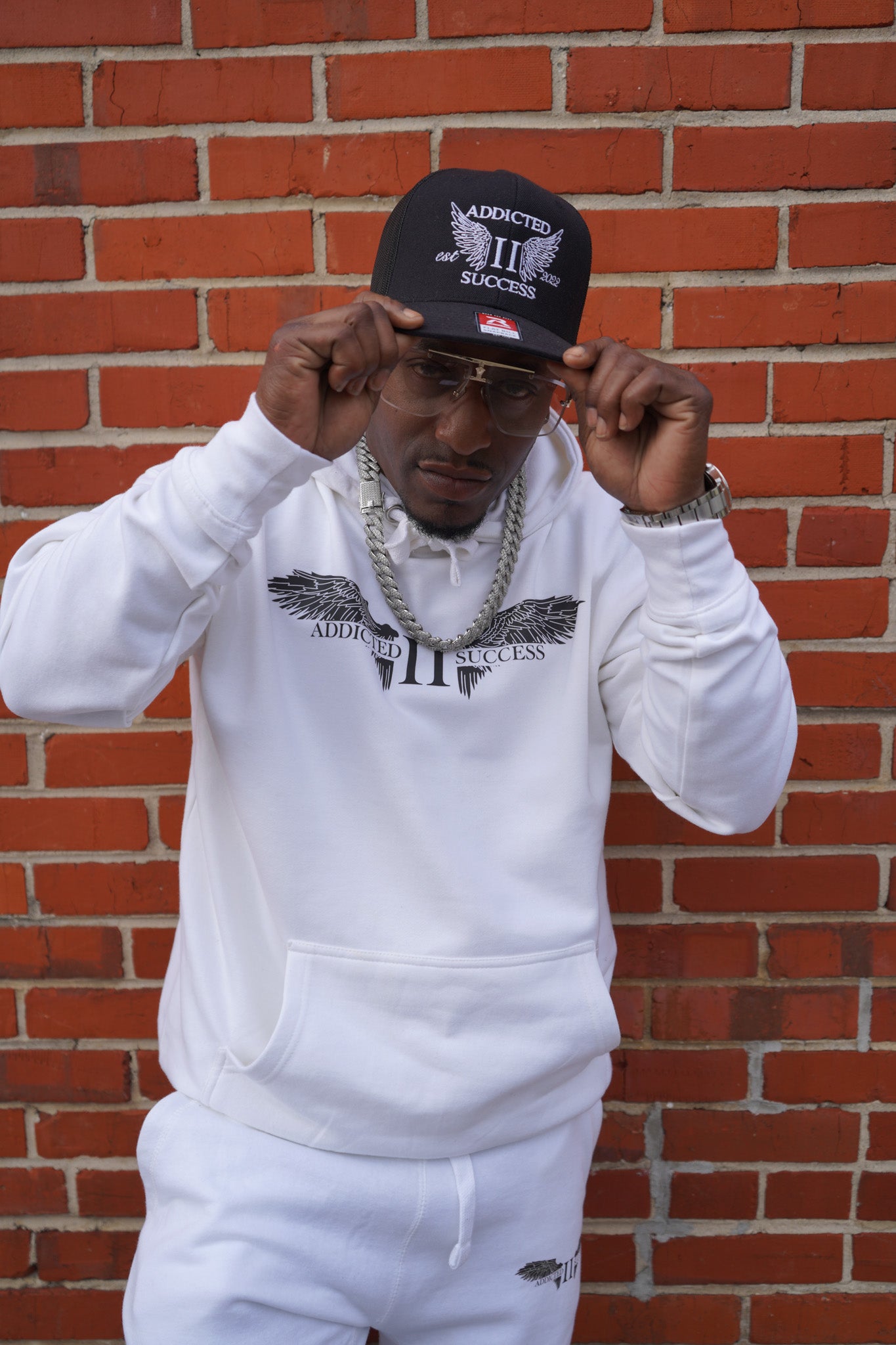 White and Black Sweatsuit (Unisex)