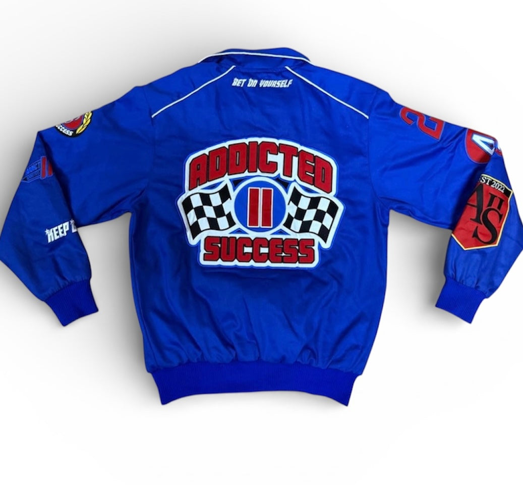 Royal Blue Addicted II Success Racing Jacket
