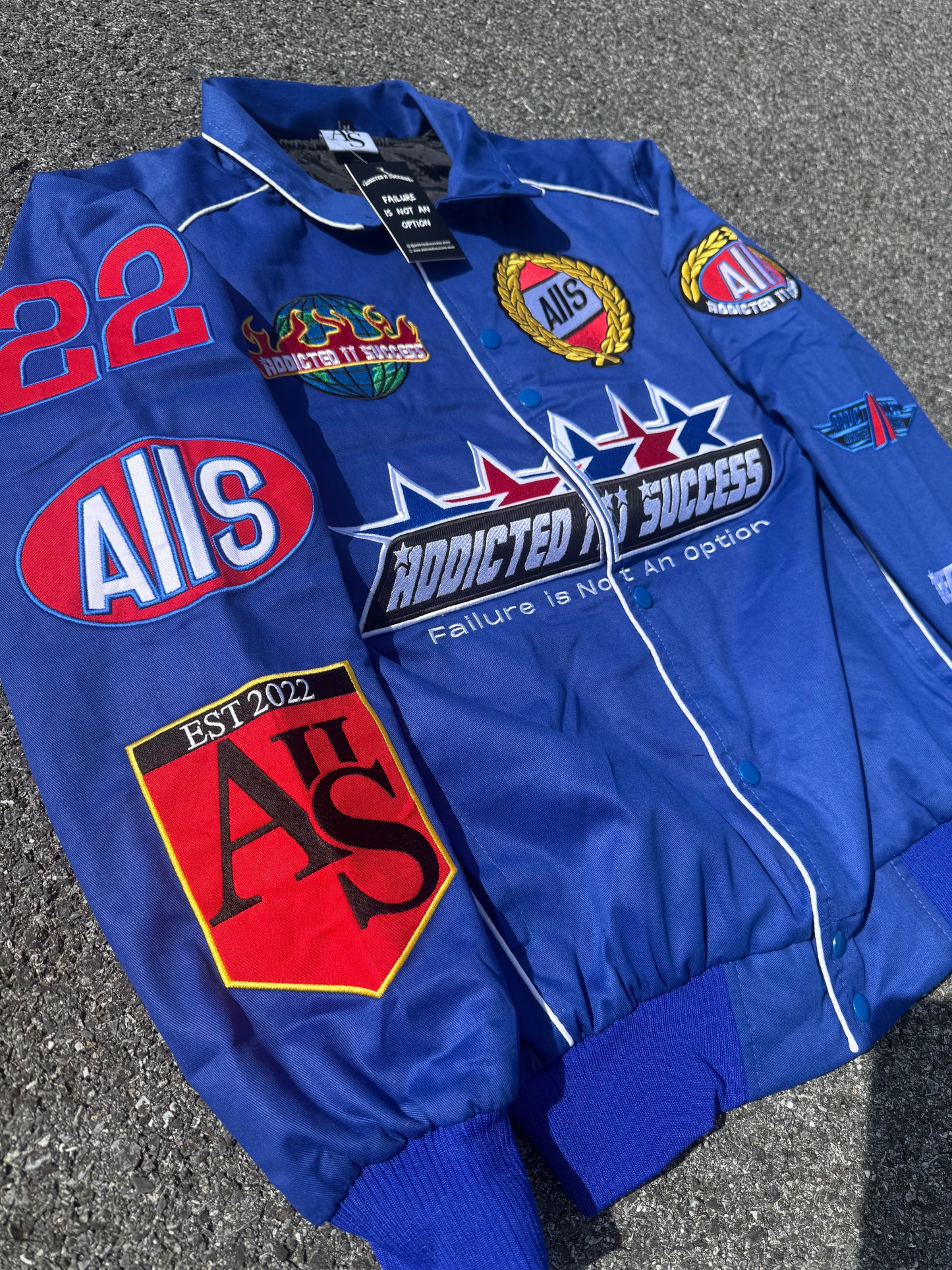 Royal Blue Addicted II Success Racing Jacket