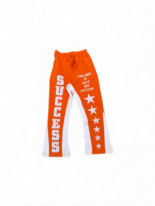 Orange (Failure Is Not An Option) Embroidery Sweatpants