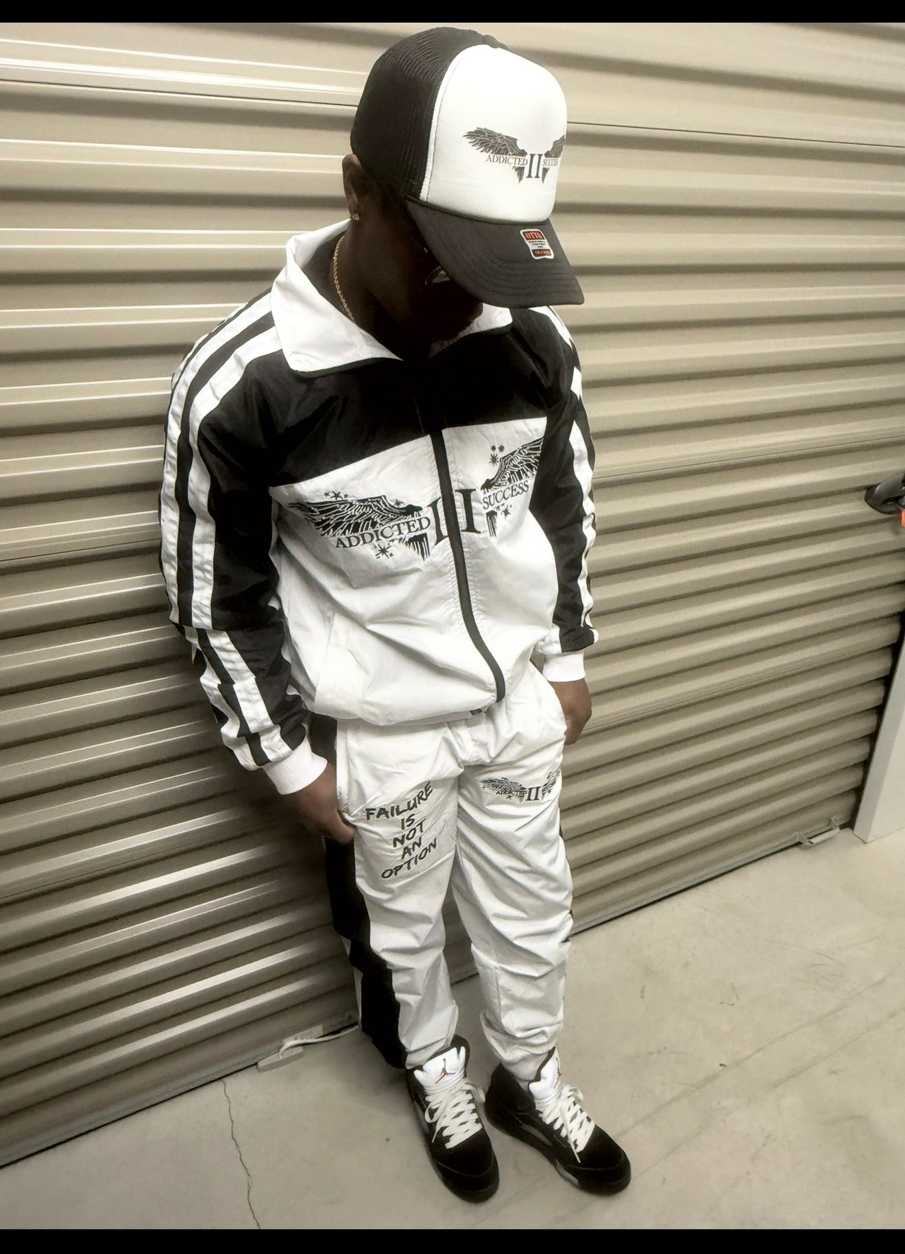 White WindBreaker Set