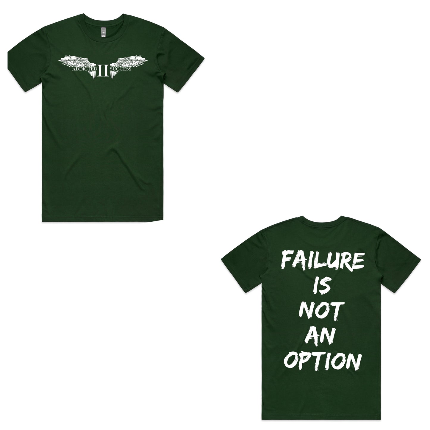 Pine Green Tee (Failure is not an Option tee)