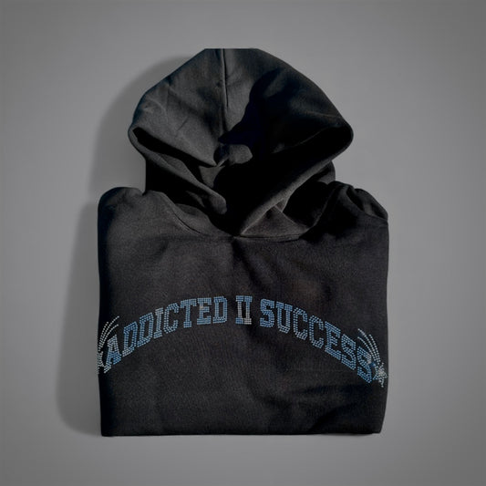 Curved Arched "Rhine Stone'' Hoodie