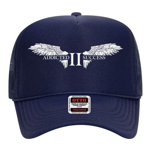 Navy Blue Mesh Trucker Hat