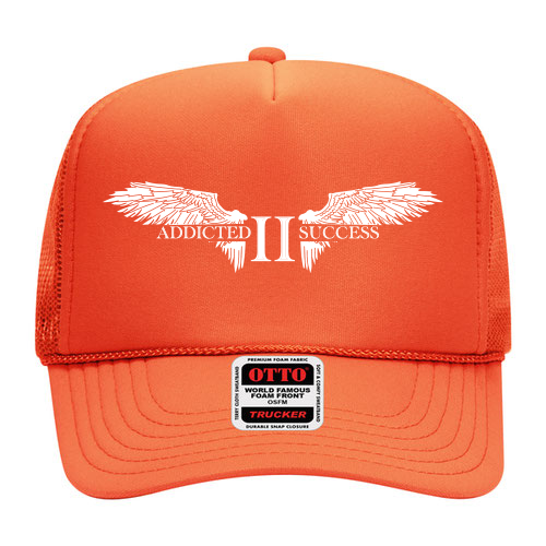 Orange Mesh Trucker Hat