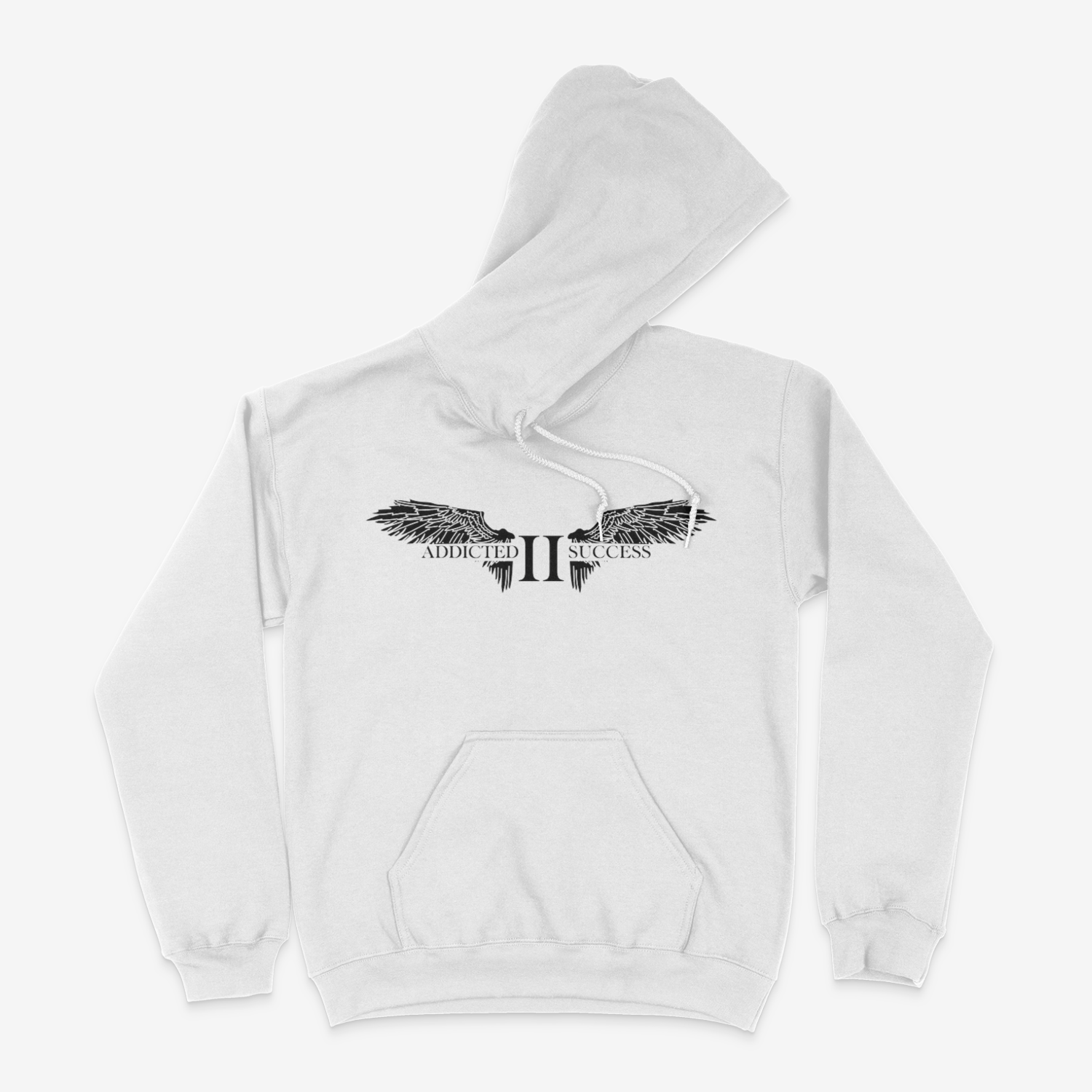 White Hoodie w/ Black Logo
