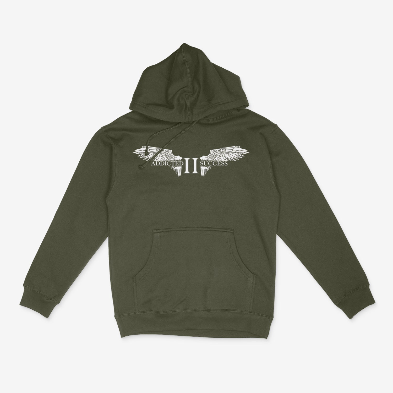 Military Green/ White Hoodie