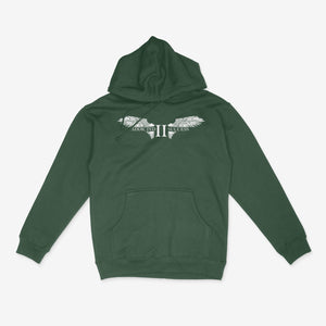 Dark Green/ White aka Eagles Hoodie Colorway