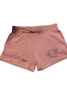 Womens Desert Pink Shorts w/Black logo